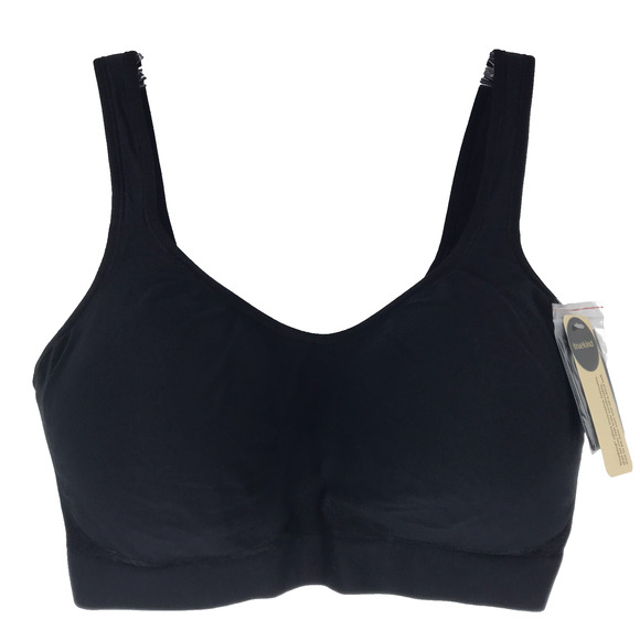 NWT Truekind By Shapermint Daily Comfort Wirefree Shapewear Bra Black Size 4XL - Picture 1 of 11